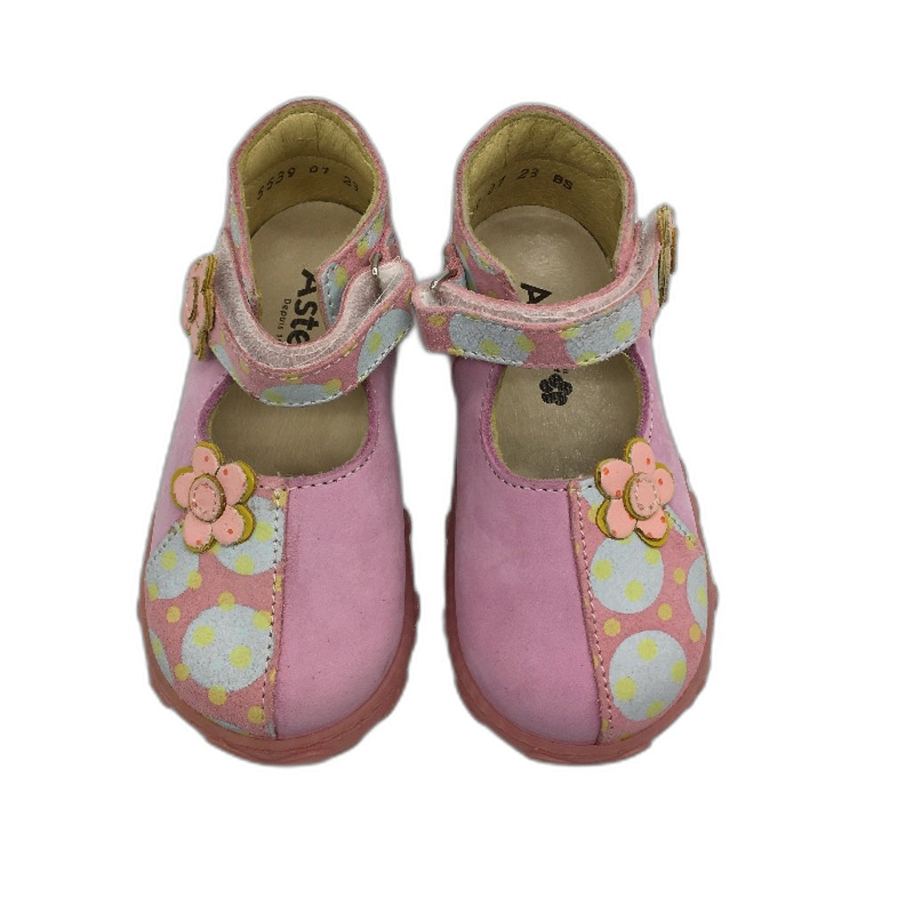 Aster Rose Pink Leather Karma Sandal Shoes Toddler Size 2-2.5Yrs EU 23 NEW