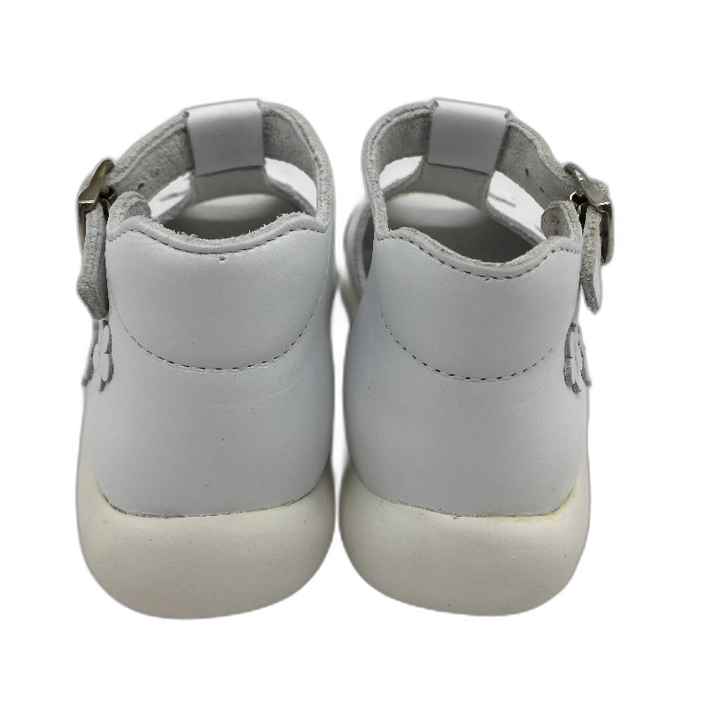 Aster White Leather Nemee Sandal Shoes Toddler Size 3-4Yrs UK 8 EU 25 NEW