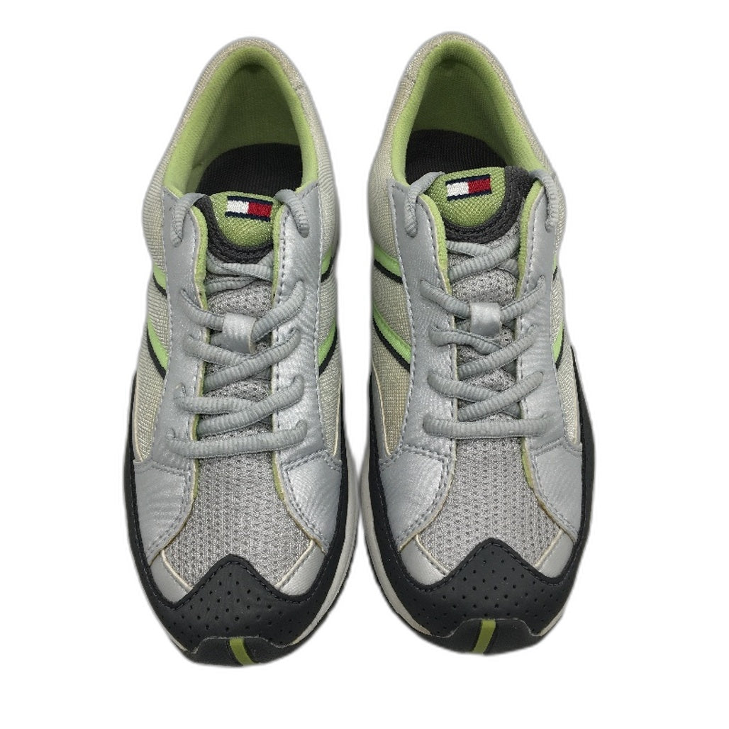 Tommy Hilfiger Caryn II Silver Grey Sneaker Shoe Youth Size US 3 EUR 35 NEW