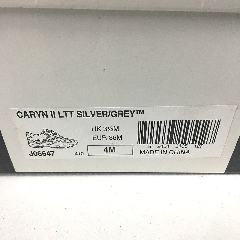 Tommy Hilfiger Caryn II Silver Grey Sneaker Shoe Youth Size US 4 EUR 36 NEW