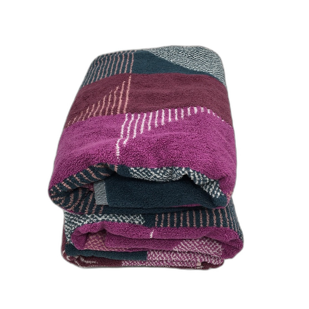 Kirkton House 3 Pack 100% Cotton Mulberry Purple Toned Bath Towel Set NEW