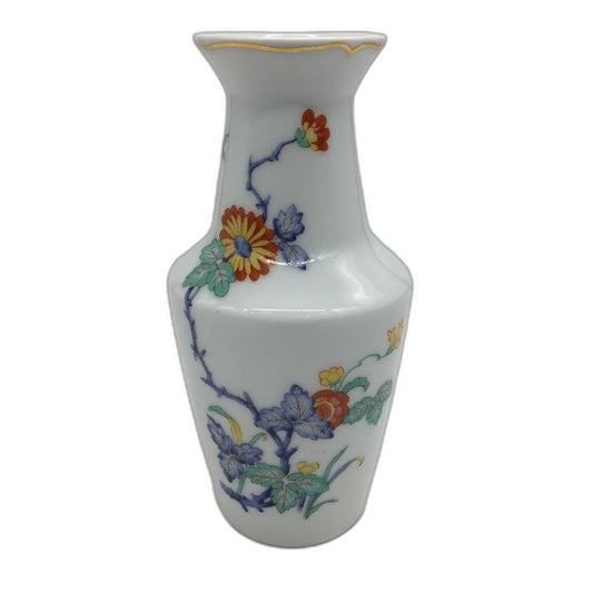 Vintage Haviland Lomoges Made In France White CeramicFloral Design Vase 18cm
