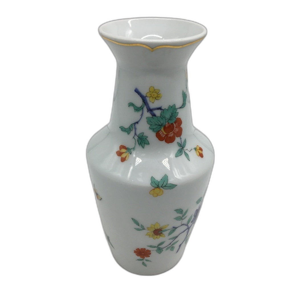 Vintage Haviland Lomoges Made In France White CeramicFloral Design Vase 18cm