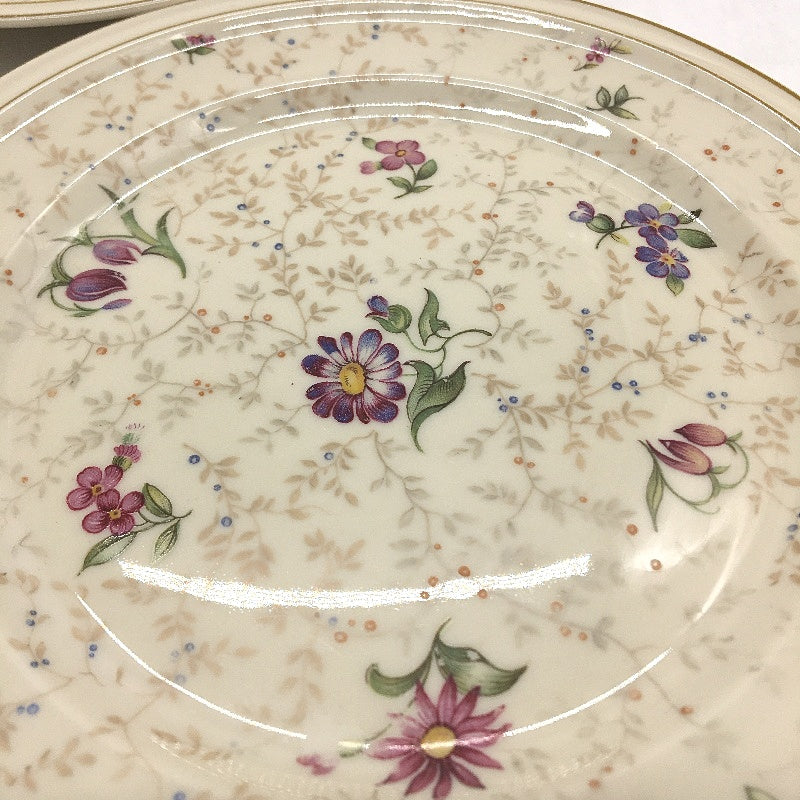 Vintage 5 Piece Rosenthal Selb Germany Winifred Floral Design Dish Set 16cm