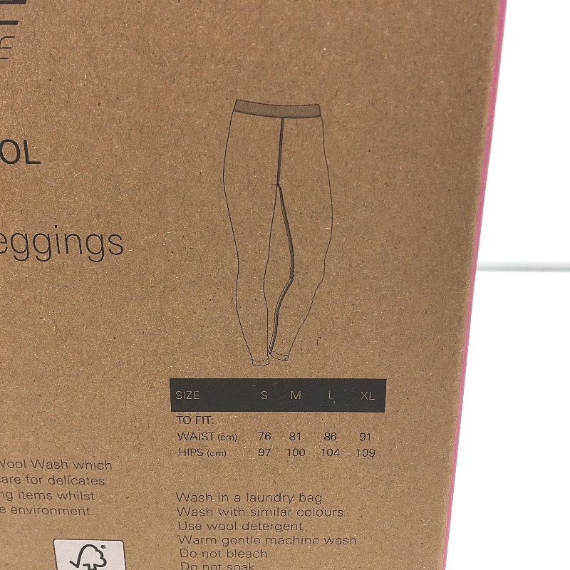 Crane Performance 100% Aust Merino Wool Grey Thermal Leggings Ladies Size S NEW