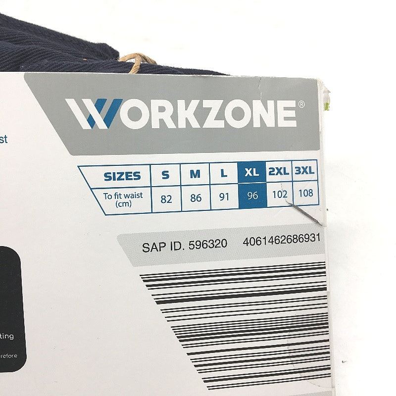 Workzone Navy Cotton Drill Cargo Work Shorts UPF 50+ Mens Size XL NEW