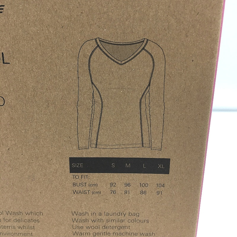 Crane Performance 100% Merino Wool Black Long Sleeve Thermal Top Ladies Sz S NEW