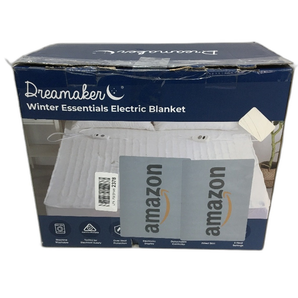 Dreamaker King Dual Control Winter Essential Electric Blanket 3 Heat Setting NEW