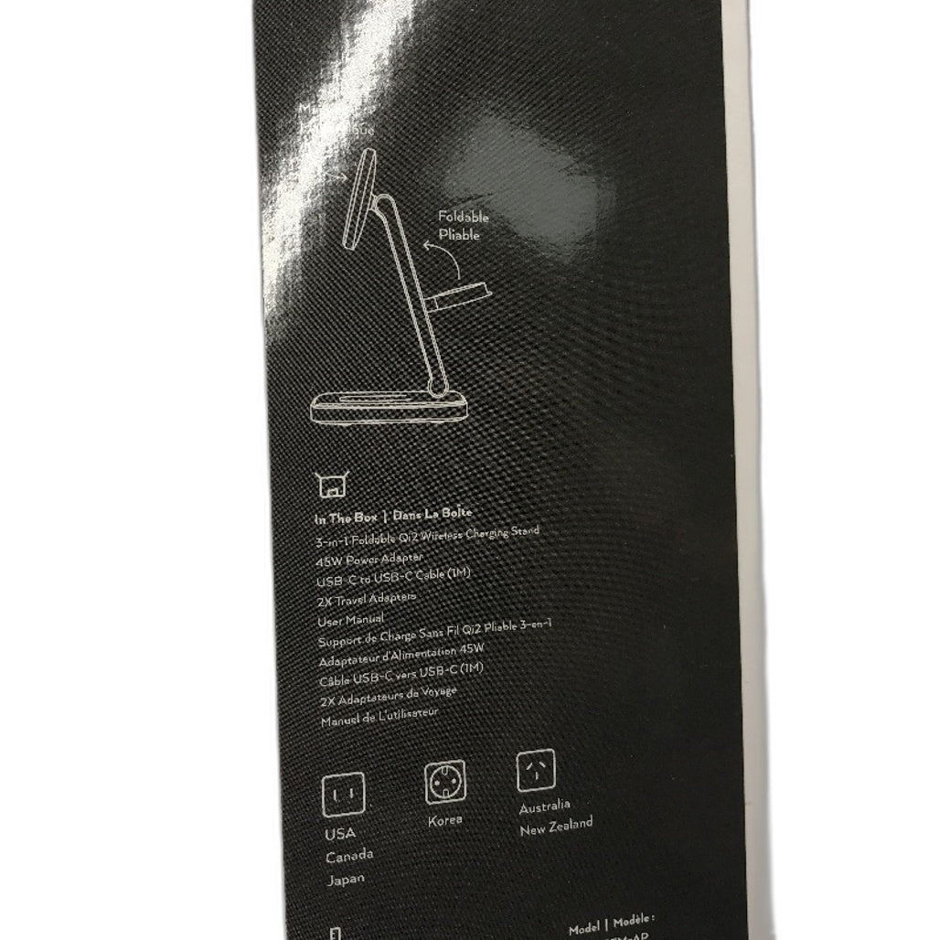 Satechi 3 in 1 Foldable Qi2 Wireless Charging Stand 15W Travel Friendly NEW