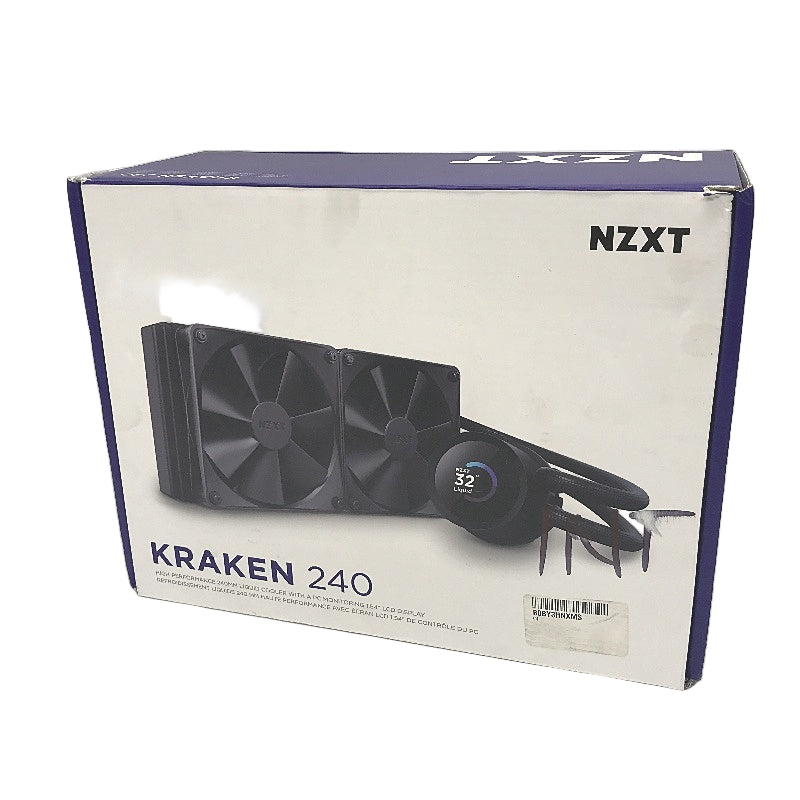 NZXT Kraken 240mm High Performance Liquid Cooler PC Monitoring LCD Display NEW