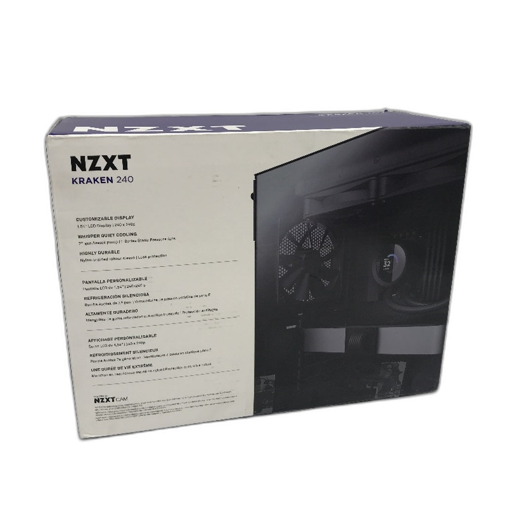 NZXT Kraken 240mm High Performance Liquid Cooler PC Monitoring LCD Display NEW