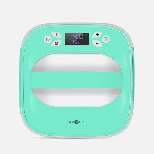 HTVRONT Portable Easy Heat Press Machine Adjustable Time & Temp 10x10 Inch 1200W