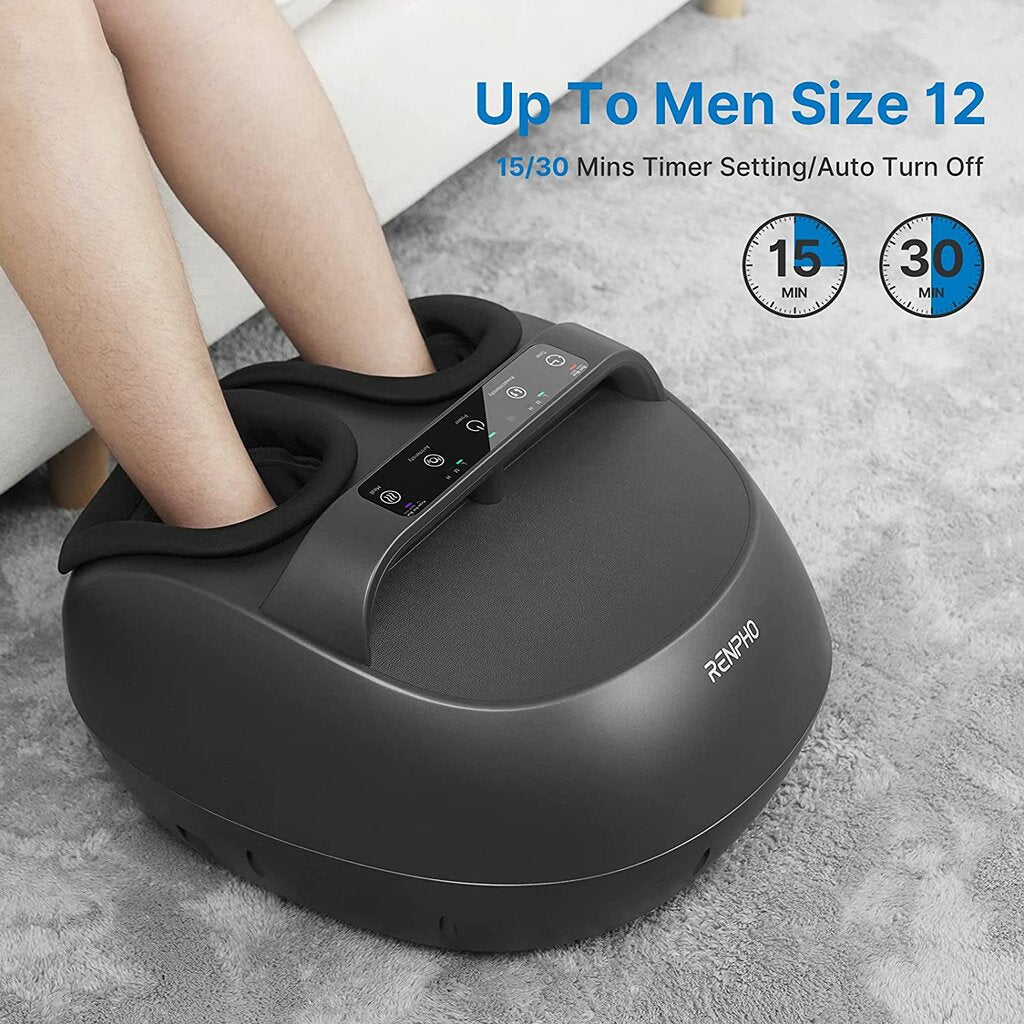 RENPHO RP-FM079R Foot Massager Machine Heat With Touch Panel & Remote 48W 12V 4A