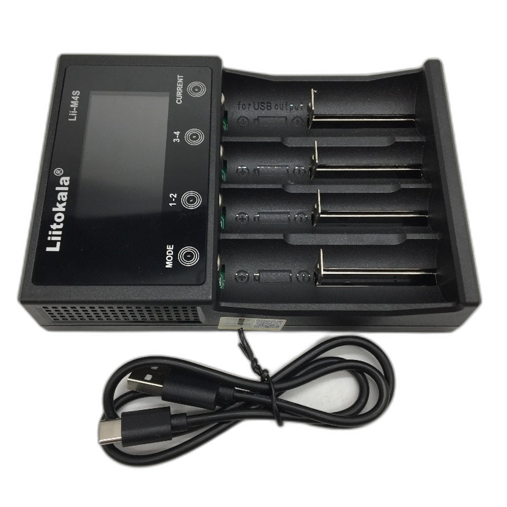 LiitoKala Smart Universal LCD Fast Charger Lii M4S 4 Channels Type C 5V 2A NEW
