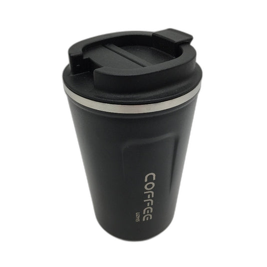 380ml Stainless Steel Vacuum Coffee Mug Lightweight Leak Proof Black NEW