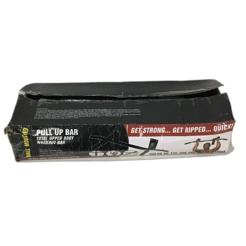 Wall Mounted Pull Up Total Upper Body Workout Bar Multi Grip Heavy Duty Steel