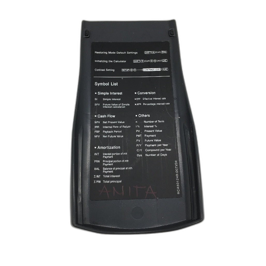 Casio FC100V Financial Consultant Calculator Full Dot 4 Line Display