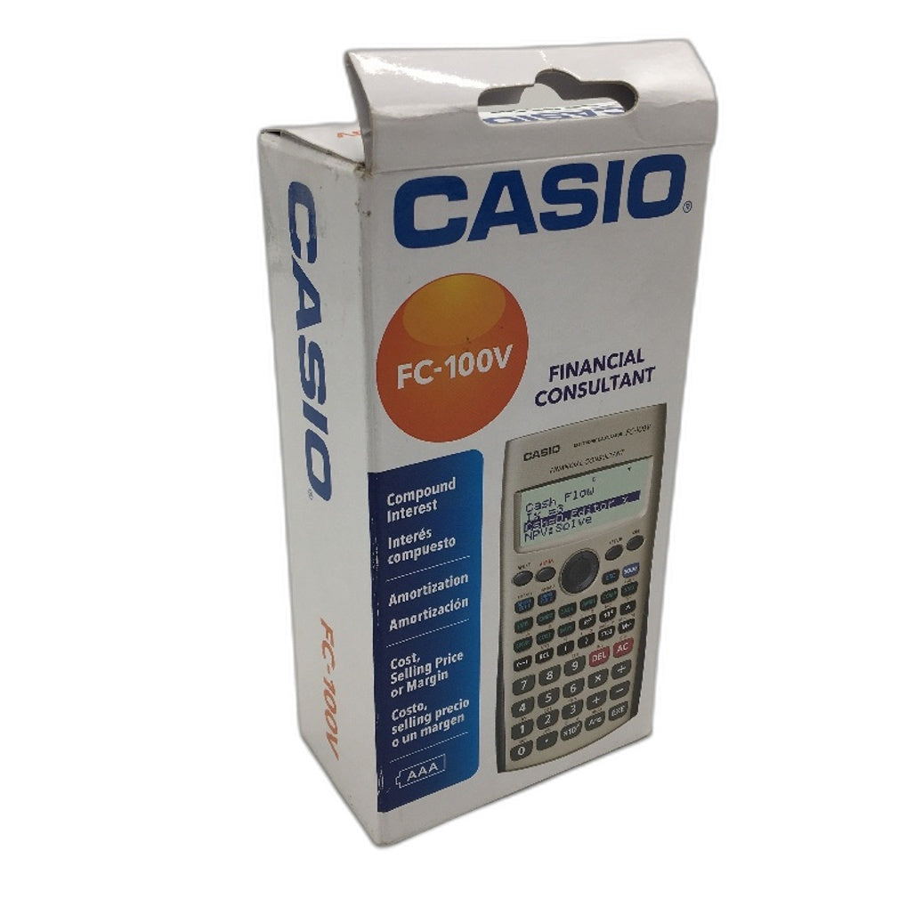 Casio FC100V Financial Consultant Calculator Full Dot 4 Line Display