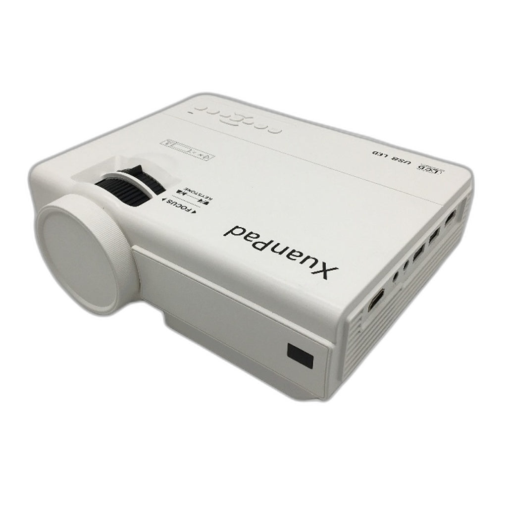 XuanPad LCD Projector K8 1080p HD Mini Home Theater Video Projector White