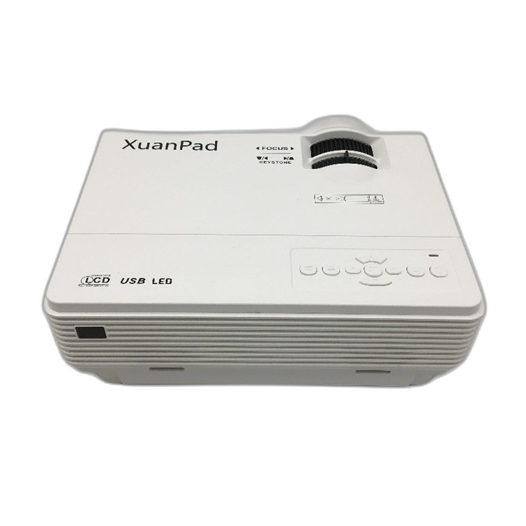 XuanPad LCD Projector K8 1080p HD Mini Home Theater Video Projector White