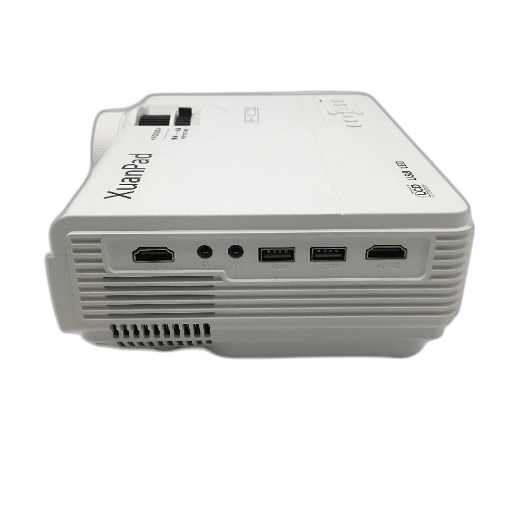 XuanPad LCD Projector K8 1080p HD Mini Home Theater Video Projector White