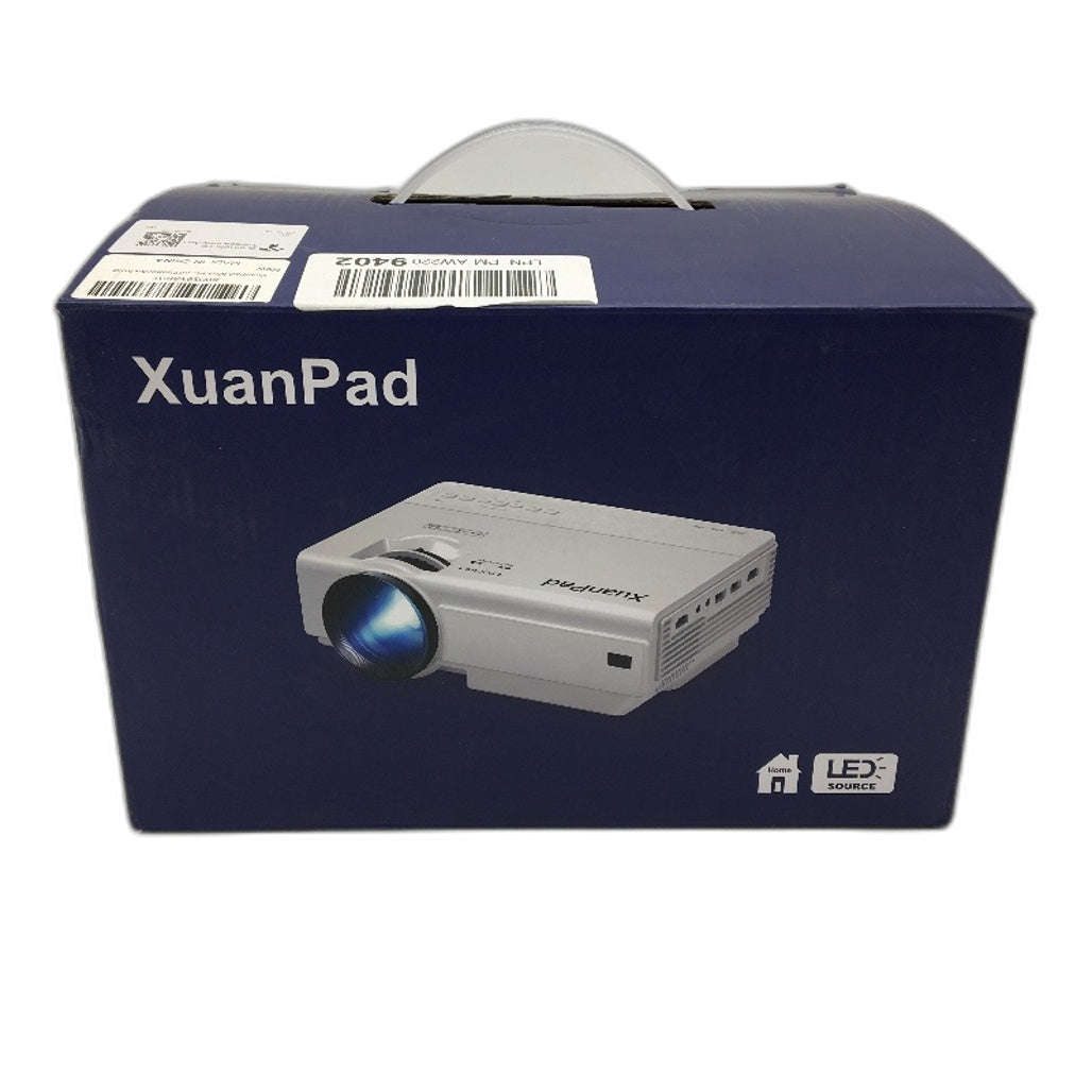 XuanPad LCD Projector K8 1080p HD Mini Home Theater Video Projector White