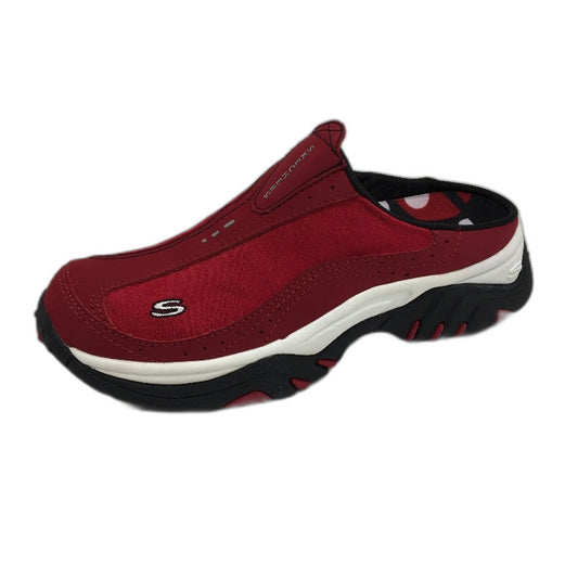 Skechers Sport Red Noogies Heckler Slider Sneakers Ladies Size EUR 38 US 8 DEMO