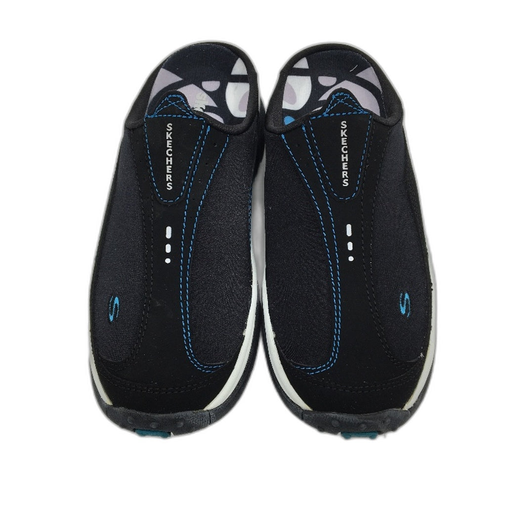 Skechers Sport Black Noogies Heckler Slider Sneakers Ladies Sze EUR 38 US 8 DEMO