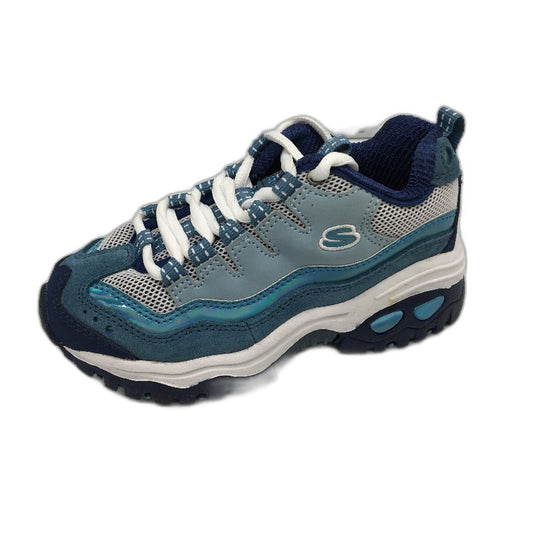 Skechers Sport Energy Light Blue Foil Sneakers Kids Sz EUR 28.5 US 12 18cm DEMO