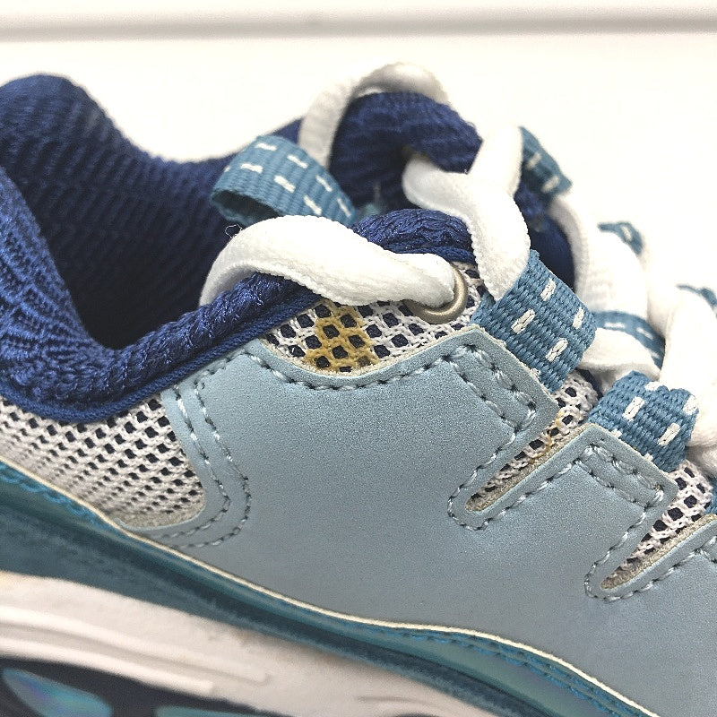 Skechers Sport Energy Light Blue Foil Sneakers Kids Sz EUR 28.5 US 12 18cm DEMO