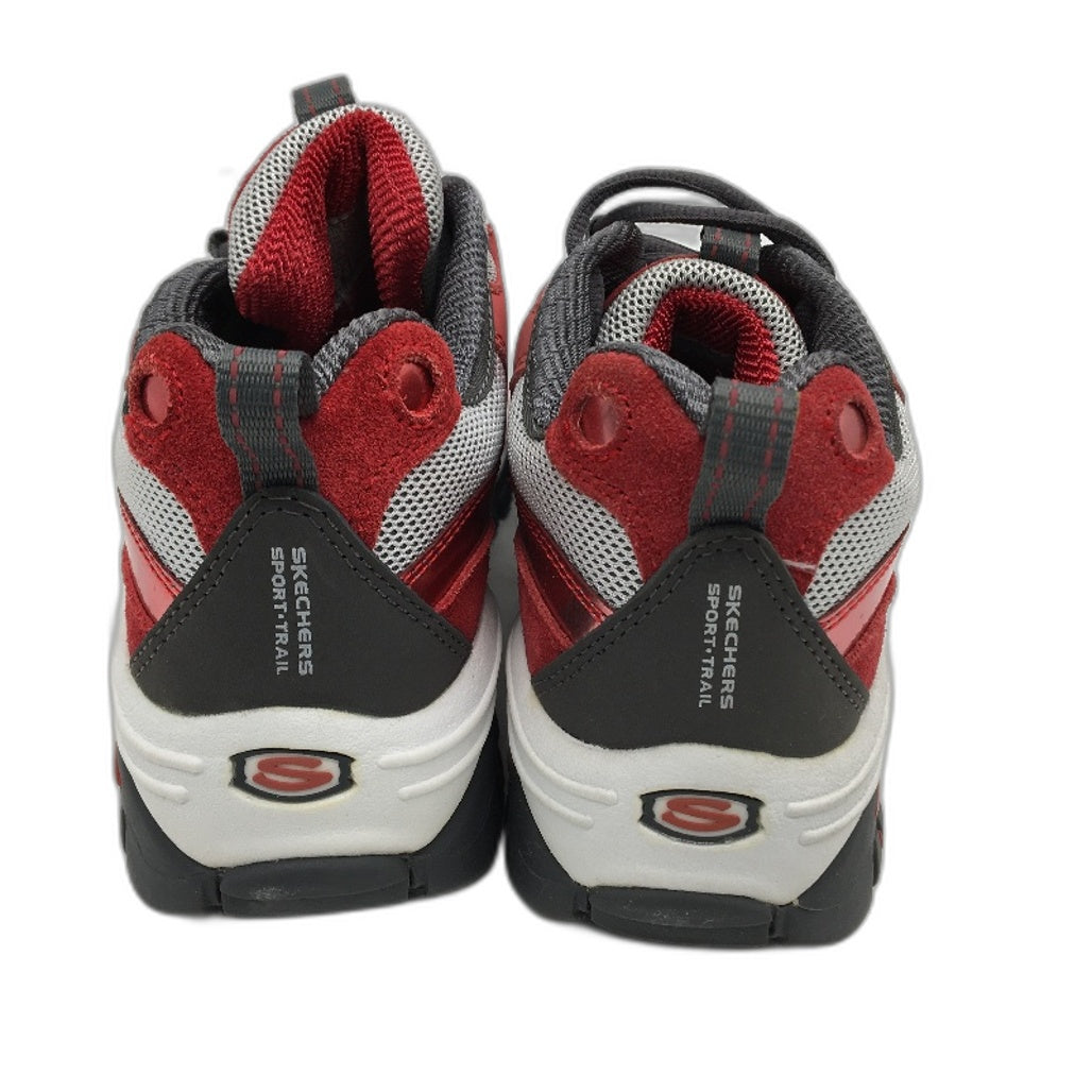 Skechers Sport Foil Energy Red Grey Sneakers Ladies Size EUR 38 US 8 25cm NEW