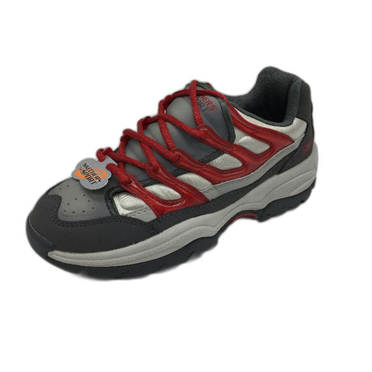Skechers Sport Kozmiks Waves Grey Red Sneakers Ladies Size EUR 38 US 8 DEMO