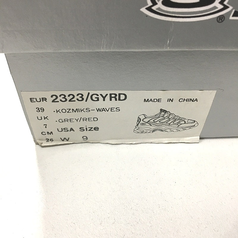 Skechers Sport Kozmiks Waves Grey Red Sneakers Ladies Size EUR 39 US 9 DEMO