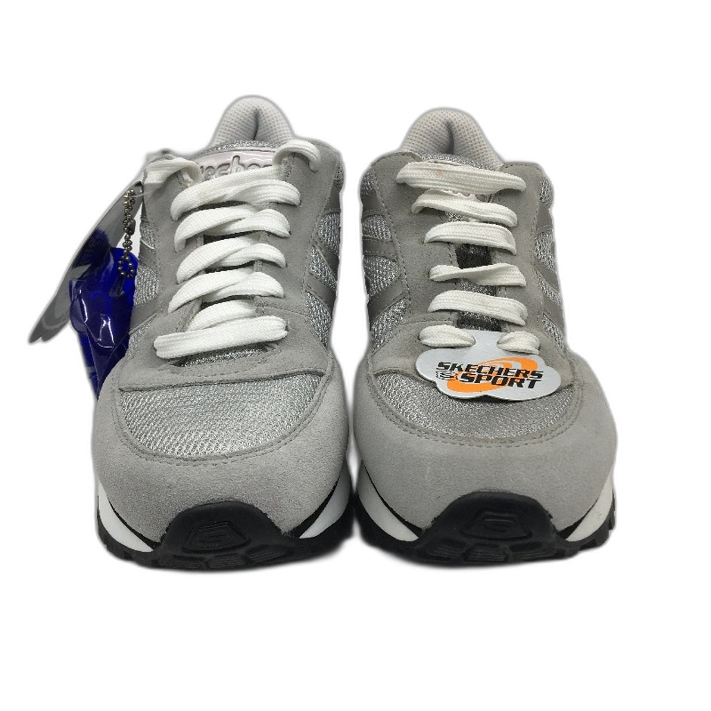 Skechers Sport Spirits Classic Silver Grey Sneakers Ladies Size EUR 37 US 7 DEMO