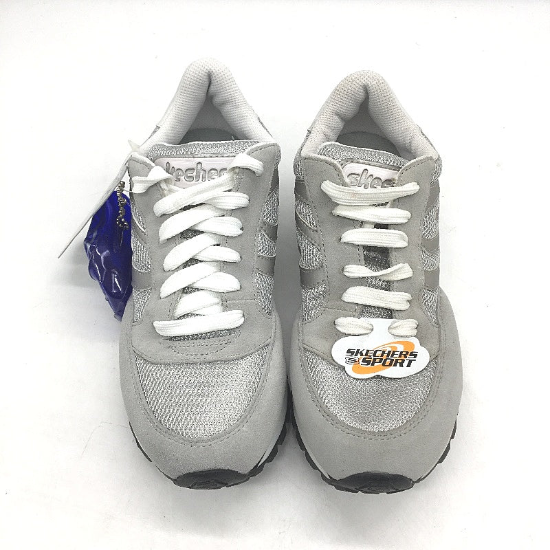 Skechers Sport Spirits Classic Silver Grey Sneakers Ladies Size EUR 37 US 7 DEMO