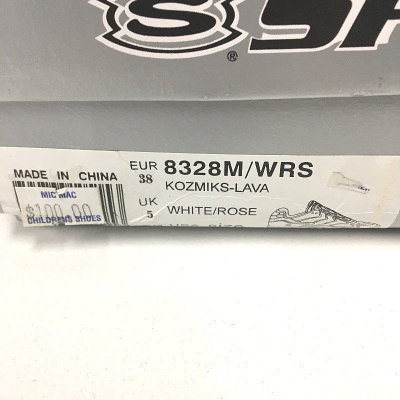 Skechers Sport Kozmiks Waves Rose & White Sneakers Ladies Size EUR 38 US 6 DEMO