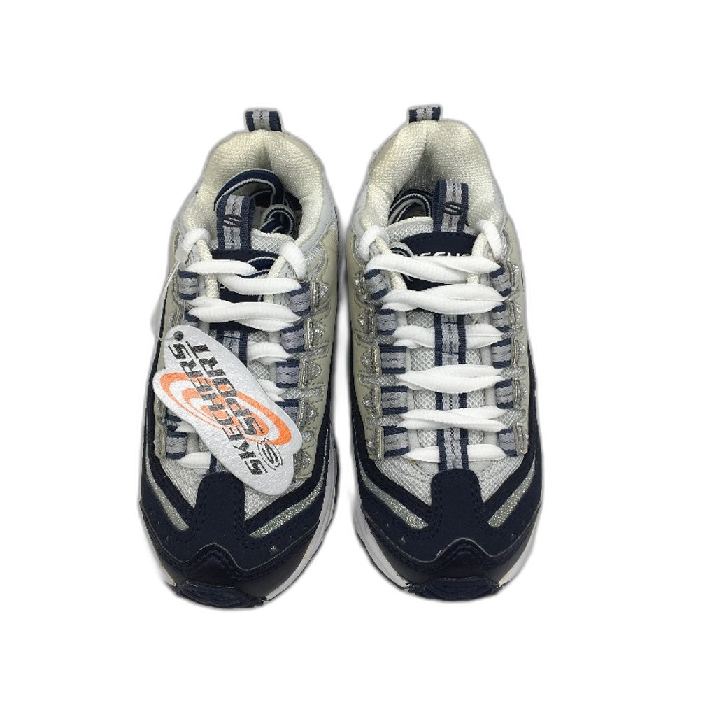 Skechers Sport Reflection Navy Grey Sneakers Kids Sze EUR 28.5 US 12 18cm DEMO
