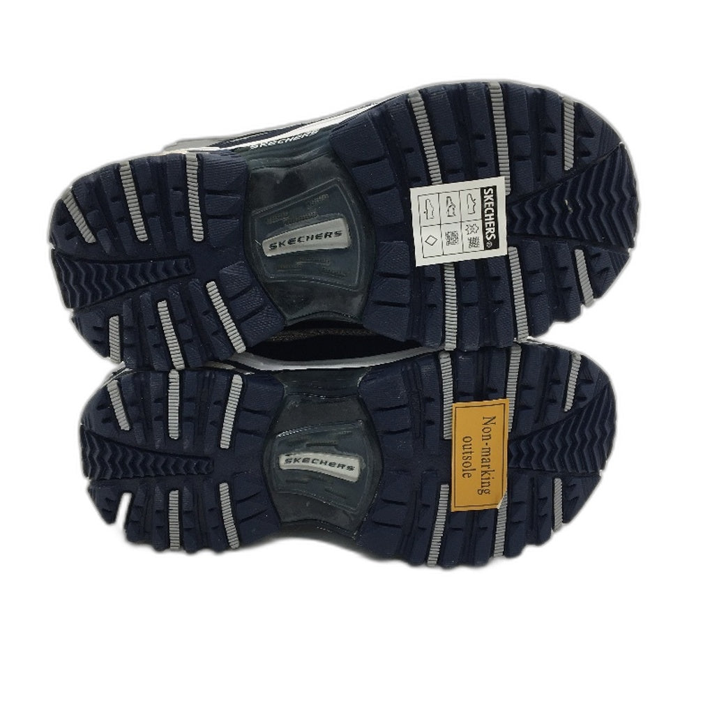 Skechers Sport Reflection Navy Grey Sneakers Kids Sze EUR 28.5 US 12 18cm DEMO