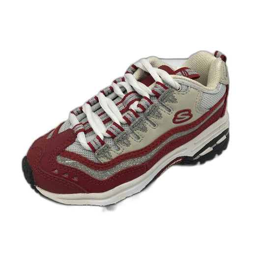 Skechers Sport Reflection Red Grey Sneakers Kids Sze EUR 28.5 US 12 18cm DEMO