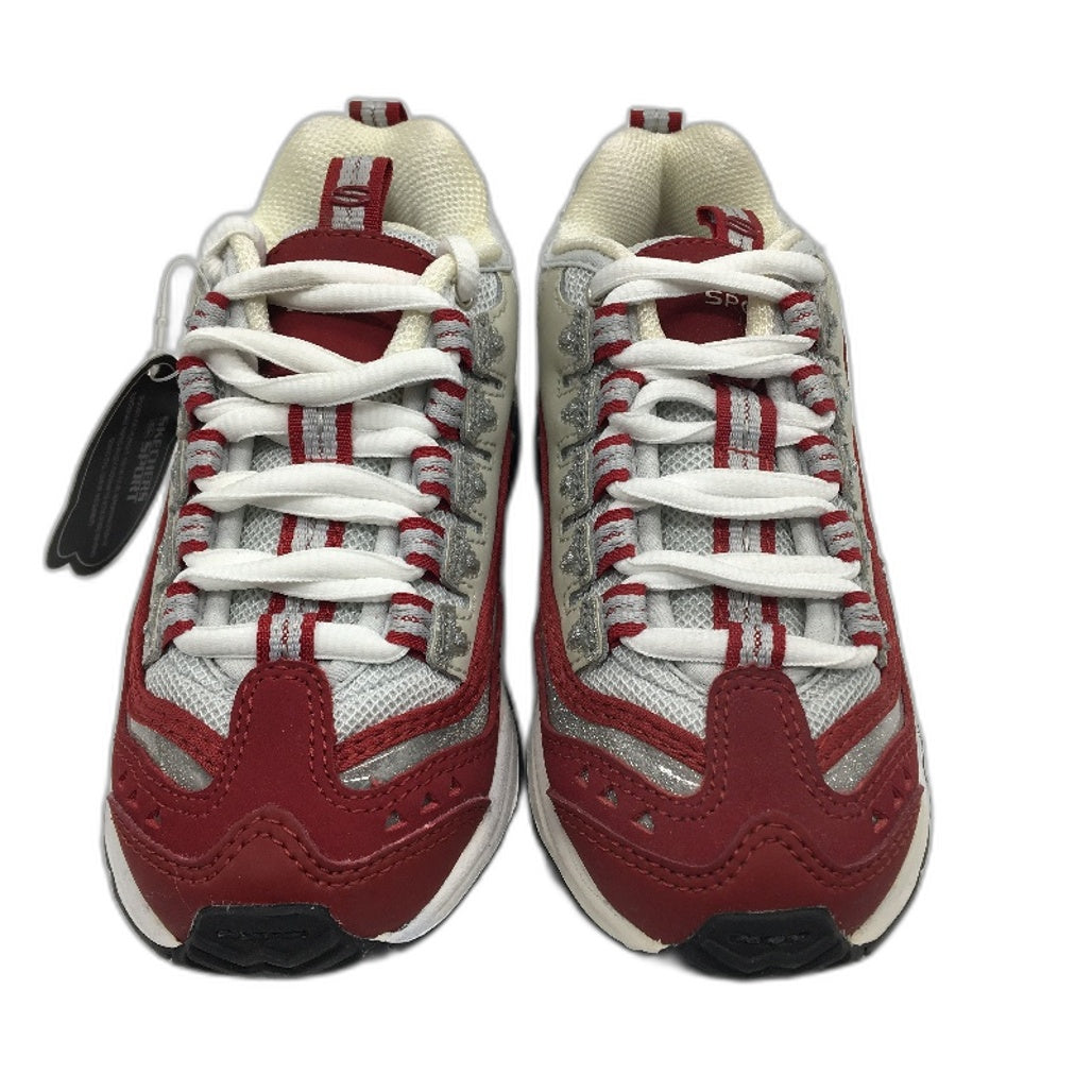 Skechers Sport Reflection Red Grey Sneakers Kids Sze EUR 28 US 11.5 17.5cm DEMO