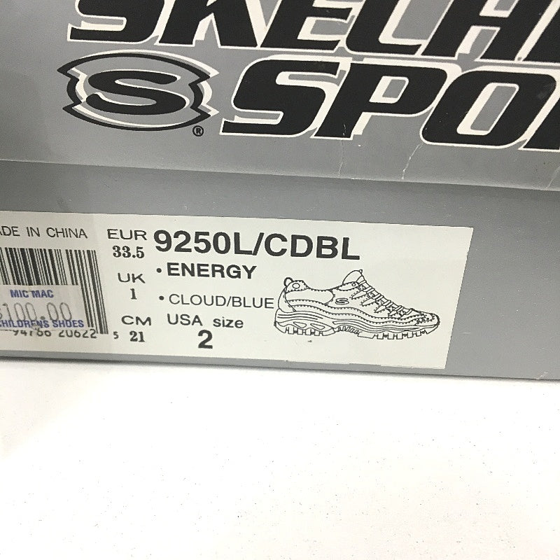 Skechers Sport Energey Cloud Navy Blue Sneakers Kids Sze EUR 33.5 US 2 21cm DEMO