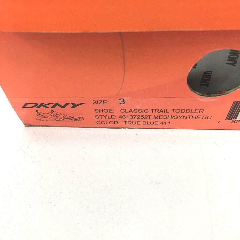 DKNY True Blue Easy On Classic Trail Soft Sneaker Shoe Youth Size 3 22cm NEW