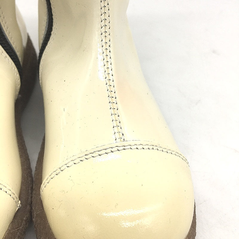 Dolce & Gabbana Junior Cream Leather Girls Zip Up Boots Size US 11.5 EUR 28 DEMO