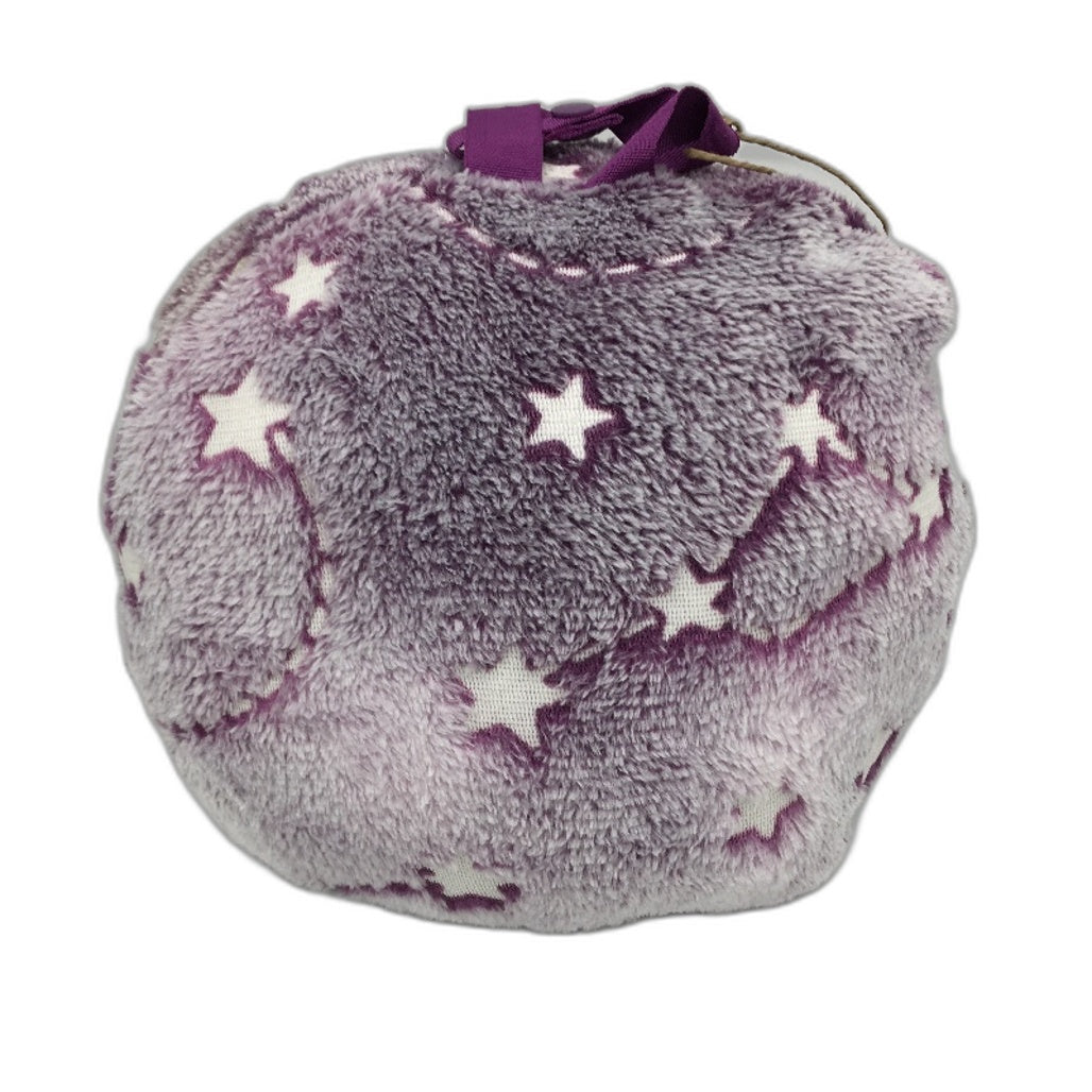 Lily & Dan Purple Star Burst Glow In Dark Packable Snuggle Hoodie 8-12Yr M/L NEW