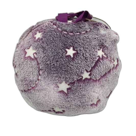 Lily & Dan Purple Star Burst Glow In Dark Packable Snuggle Hoodie 8-12Yr M/L NEW