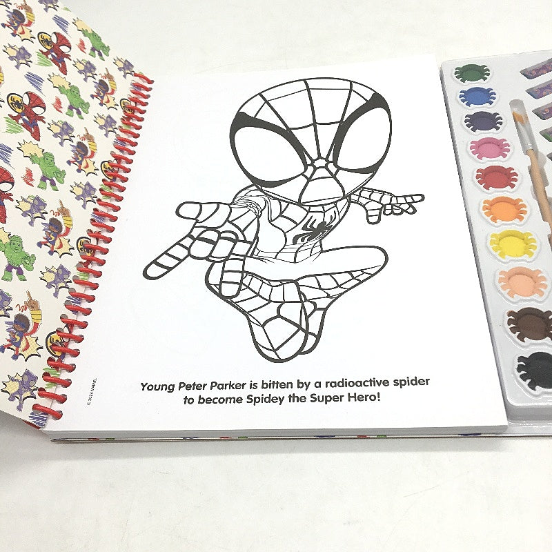 Spidey Amazing Friends Spiderman Deluxe Poster Paint & Colour Art Set Age 3+ NEW