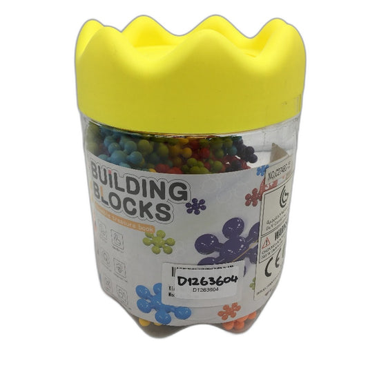Colourful Interlocking Connecting Building Blocks Kids Puzzle Toy Age 3+ NEW