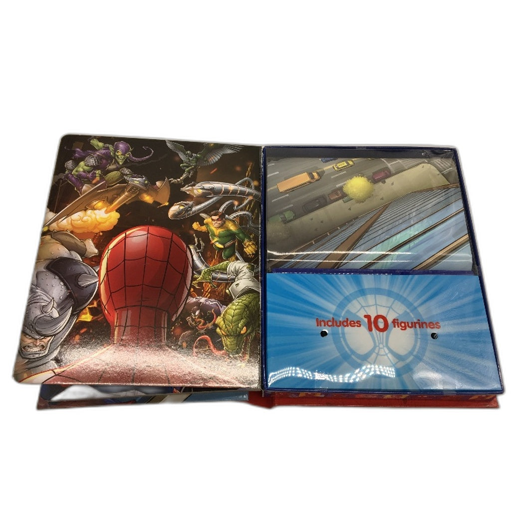 Marvel Spiderman My Busy Books Story Book With 10 Figurines & Play Mat Age 3+