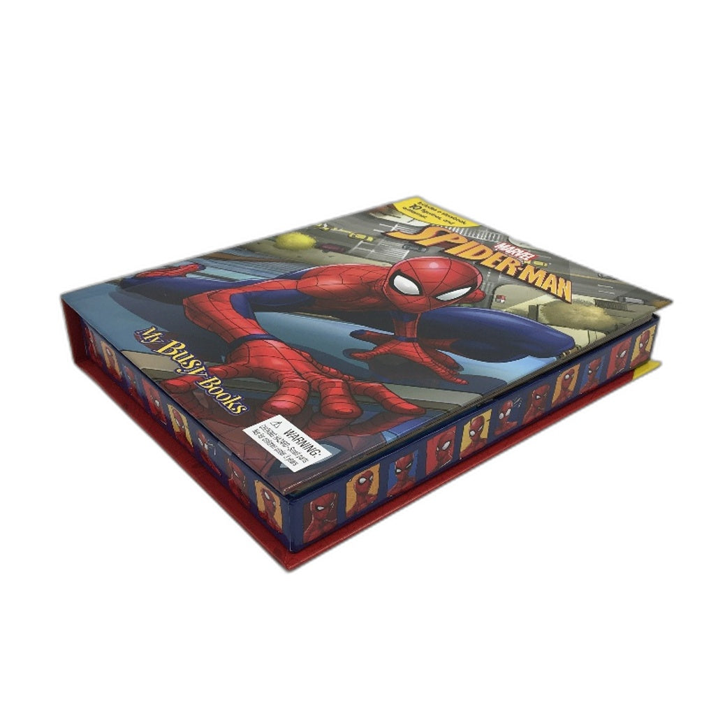 Marvel Spiderman My Busy Books Story Book With 10 Figurines & Play Mat Age 3+