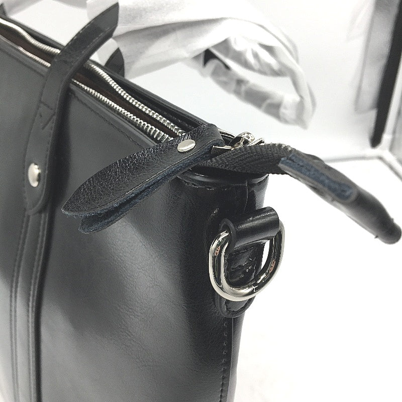 S Zone Cow Leather Tote Bag Handbag Fits 14-15 6 Inch Laptop With Shoulder Strap